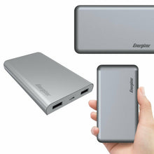Load image into Gallery viewer, Energizer 8000mAh Power Bank with Dual USB Port for Every Smartphones, Grey