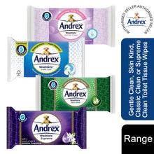Load image into Gallery viewer, 12x Andrex Washlets Gentle Clean, Skin Kind or Classic Clean Toilet Tissue Wipes