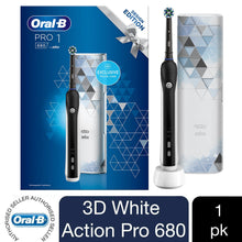 Load image into Gallery viewer, Oral-B Pro 680 3D Black-White Electric Toothbrush with Travel Case