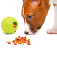 Load image into Gallery viewer, Crufts Large TPR Dog Play &amp; Treat Ball in 3 Assorted Colours