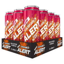 Load image into Gallery viewer, 12 Pk of 500ml Lucozade Energy Cherry Flavoured Fat Free Energy Drink