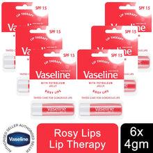 Load image into Gallery viewer, 6x of 4gm Vaseline Lip Therapy Moisture Balm Sticks, Choose your Fragrance