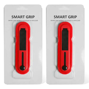 Aquarius Universal Finger Grip Ring Band Smart Mobile Phone Holder - Red
