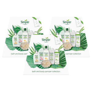 Simple Kind to Skin Bath & Body Pamper Collection 5pcs Gift Set with For Her