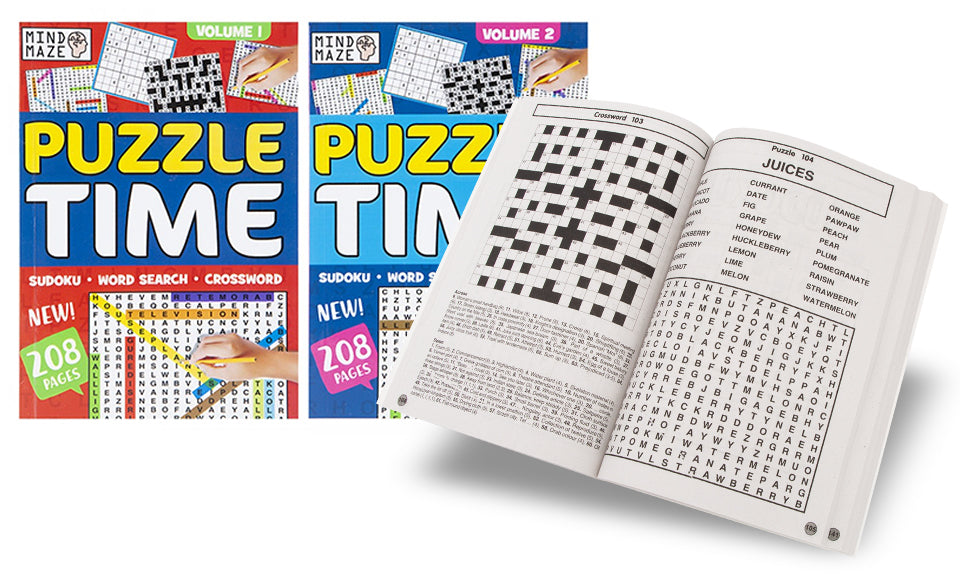 A5 Travel Activity Puzzle Books Assorted
