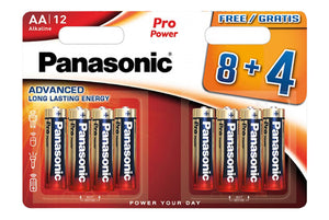 Panasonic Gold - AA & AAA (8+4 Pack) Batteries