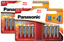 Load image into Gallery viewer, Panasonic Gold - AA &amp; AAA (8+4 Pack) Batteries