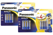 Load image into Gallery viewer, Panasonic Evolta - AA &amp; AAA (4+4 Free) Batteries