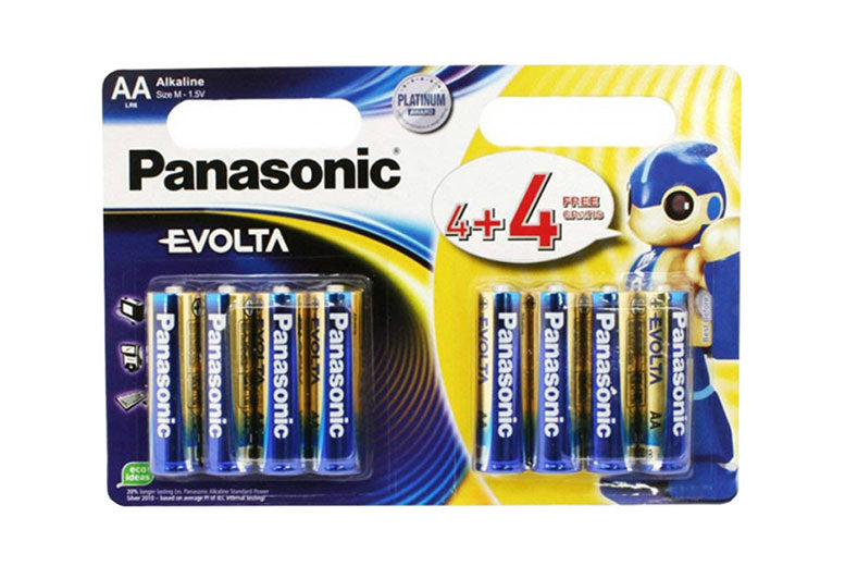 Panasonic Evolta - AA & AAA (4+4 Free) Batteries