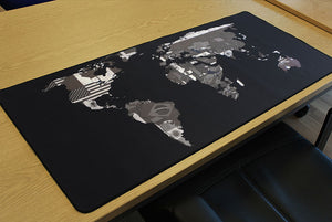 Aquarius Anti Slip Durable Extended World Map Mouse pad