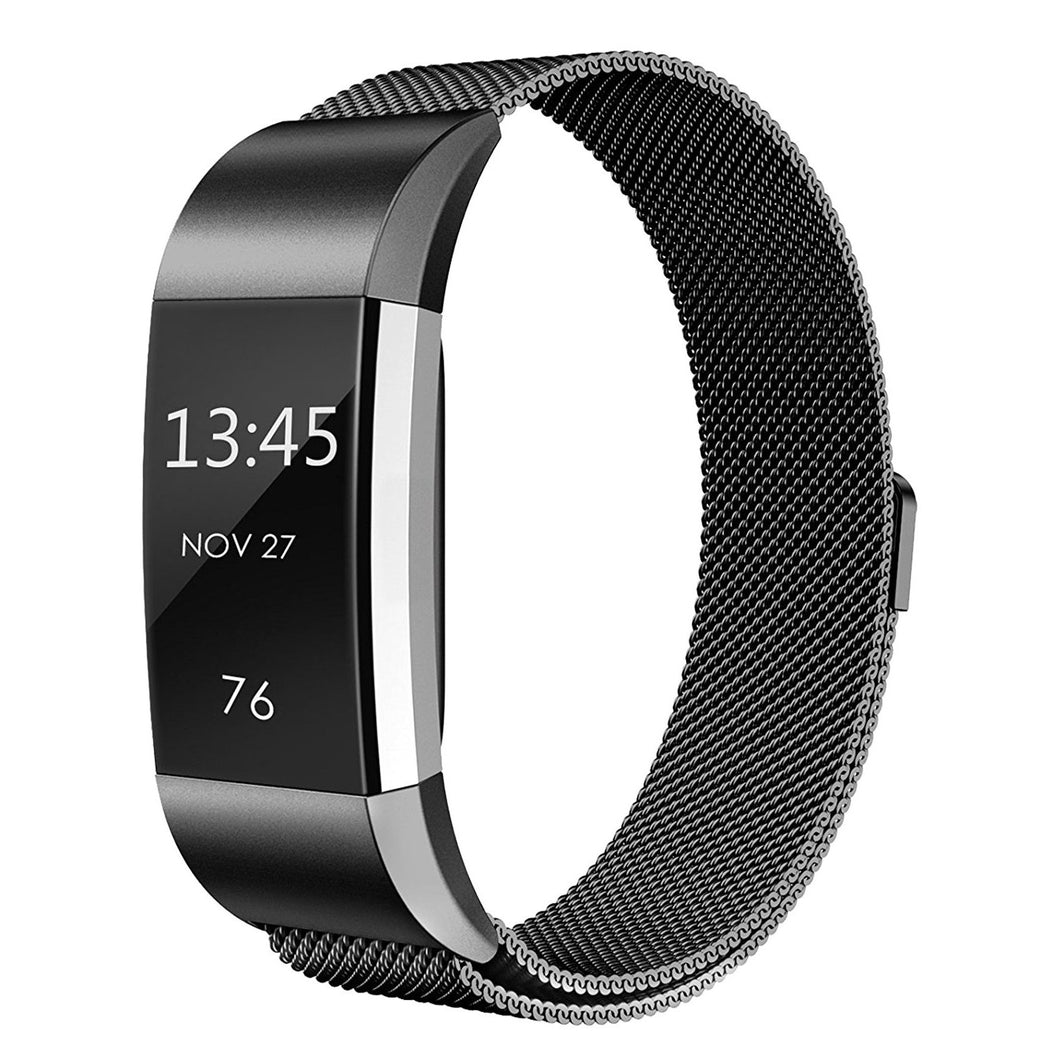 Milanese Fit-bit Charge 2 Stainless Steel Replacement Straps