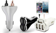 Load image into Gallery viewer, Aduro Powerup 4 Port USB Car Charger