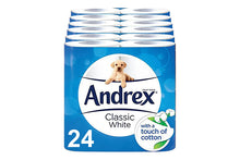 Load image into Gallery viewer, 24 Rolls of Andrex Toilet Tissues