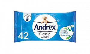 Andrex 24 Rolls Classic White Toilet Tissue - With and Without Andrex Washlets Classic