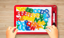 Load image into Gallery viewer, Asst Col Deluxe 2in1 Magnetic/ Wipe-Off Playboard W/48 Letter