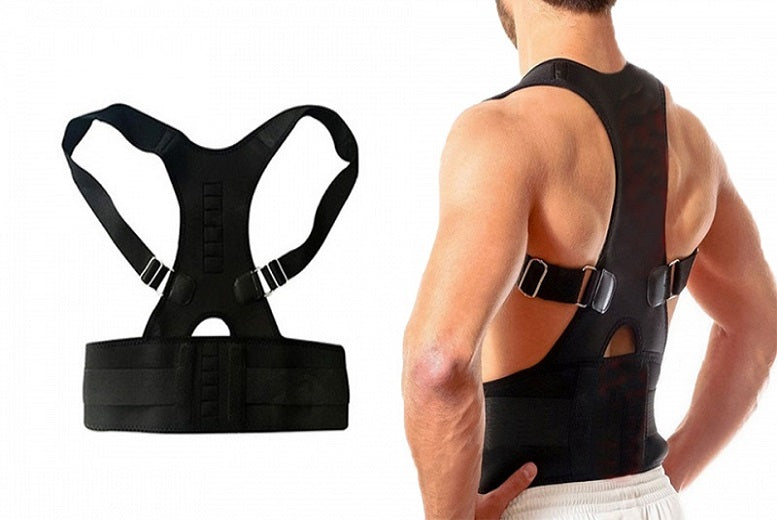 Heated magnetic Lumbar back support