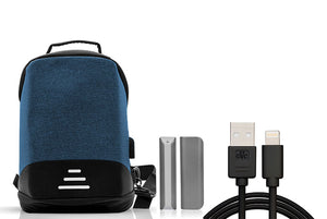 Anti Theft Backpack Small + Data Cable + Powerbank