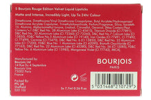 Load image into Gallery viewer, Bourjois Rouge Velvet Liquid Lipstick 5PC Set