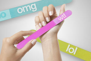 Boxer Text Speak Glass Nail Files