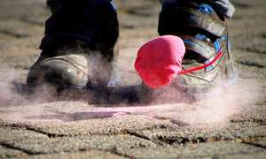 Chalk Bomb Target game