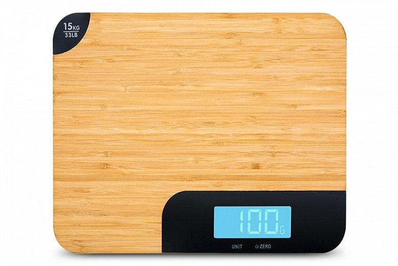 AQ Wooden chopping board/ kitchen weighing scale