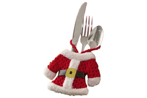 Set Of 2 Luxury Christmas Cutlery Holders On Backing Crd