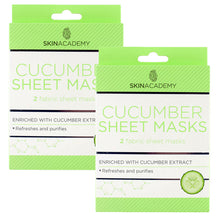 Load image into Gallery viewer, Skin Academy Cucumber Face Sheet Mask