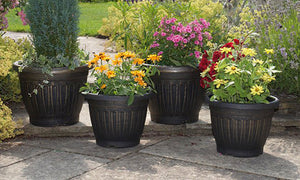 Georgian Style Garden Planters, Pack of 4