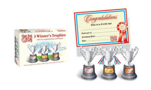 Load image into Gallery viewer, Trophies &amp; Certificate Set1st/2nd/3rd Trophies 10 x Printed Certificates