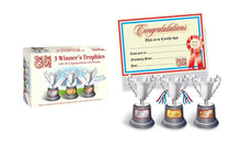 Load image into Gallery viewer, Trophies &amp; Certificate Set1st/2nd/3rd Trophies 10 x Printed Certificates