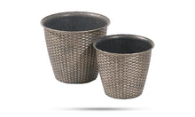 Load image into Gallery viewer, Basket Weave Planters, Pack of 2