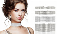 Load image into Gallery viewer, Crystal Chocker Necklace Set