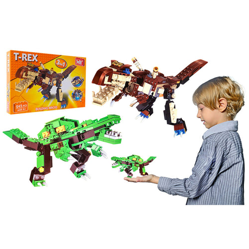 Dinosaur Building Bricks Toy Set (2 Assorted)