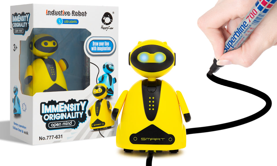 Doodle Robot Path Tracker – Yellow – Avant Garde Brands