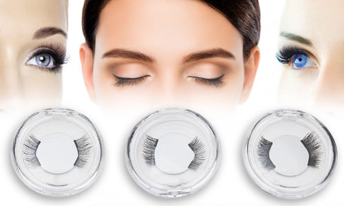 3 pairs including Glam-Volume-Sexy Double Magnetic Eyelashes