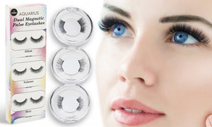 3 pairs including Glam-Volume-Sexy Double Magnetic Eyelashes