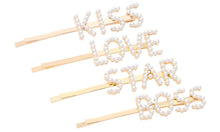 Load image into Gallery viewer, Women&#39;s Pearl Words Letters Hairpin