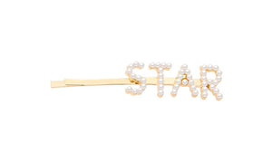 Women's Pearl Words Letters Hairpin