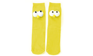 Flo Knee High Socks with Large Big Eyes