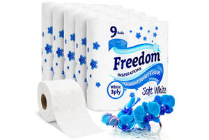 Freedom Toilet Paper 3Ply Pack of 45, 90 Or 135 Rolls