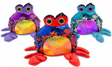 Load image into Gallery viewer, 7&quot; Glitzies Crab Magic Sequin Plush Assorted