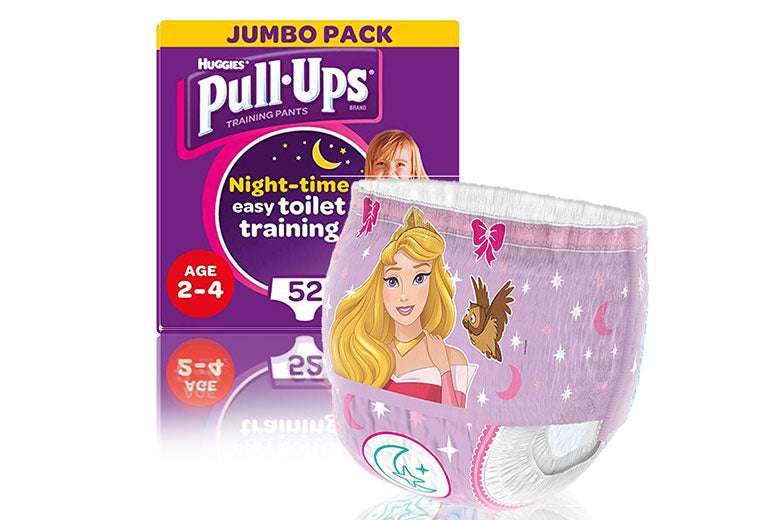 Buy Huggies Pull-Ups Girl's Night Time Potty Training Pants, 2-4