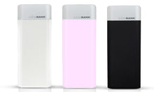 Load image into Gallery viewer, Li-Polymer PowerBank Leather Look 6000Mah Assorted