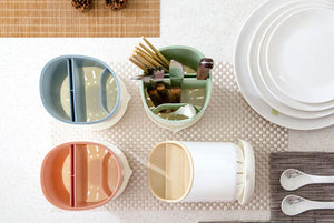 Plastic Kitchen Cutlery Rack Utensil Holder Storage Stand Organizer in 4 Colours