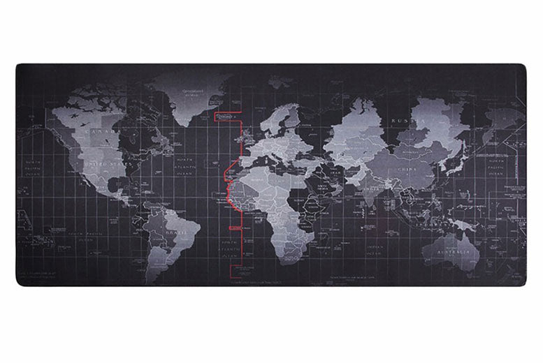 Aquarius Anti Slip Durable Extended World Map Mouse pad