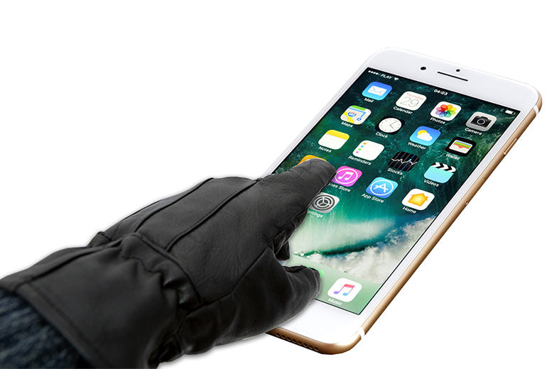 Touch Screen Leather Gloves