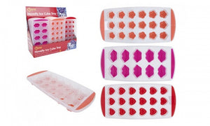 Lips/Heart/Flower Ice Cube Tray 3 Assorted