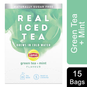 Lipton Real Iced Tea Bags Green Tea + Mint - Pack of 5