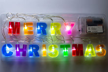 Load image into Gallery viewer, Merry Christmas Multi Colour LED Lights