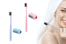Load image into Gallery viewer, Envie Wheat Straw Toothbrush + Envie 2 in 1 Portable Finger Shaver and Toothbrush Cover